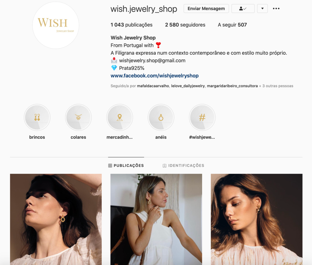 Instagram Wish Jewelry Shop